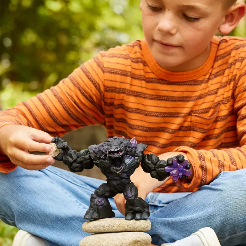schleich ELDRADOR CREATURES Monstruo de piedra sombría, Monstruos y dragones, Mundo de piedra, 7 año(s), Negro, Morado, Plástico
