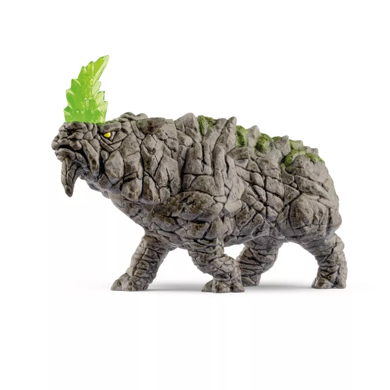 schleich ELDRADOR CREATURES Rinoceronte de combate, 7 año(s), Monstruos y dragones, Mundo de piedra, Negro, Verde, Plástico