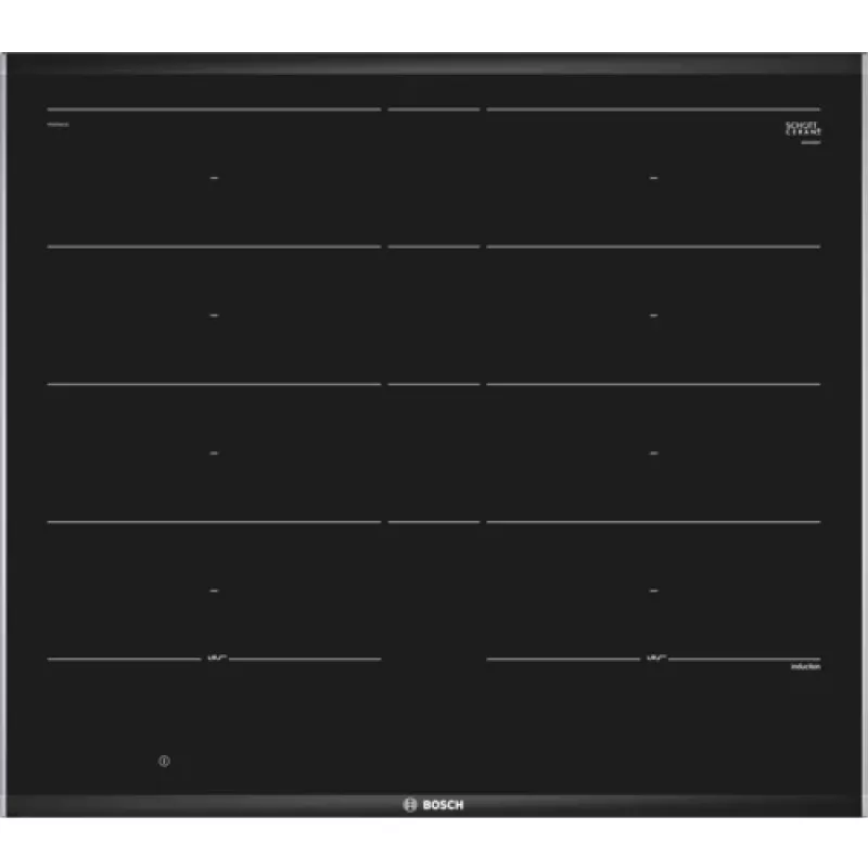 Bosch Serie 8 PXY675DC1E Placa de cocina Negra De encastre Placa de inducción por zonas 4 zona(s)