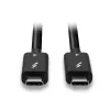 Lindy Cable Thunderbolt 4 de 1 m, 40 Gbit/s, pasivo, conector macho, conector macho, 1 m, 40 Gbit/s, negro, níquel/oro