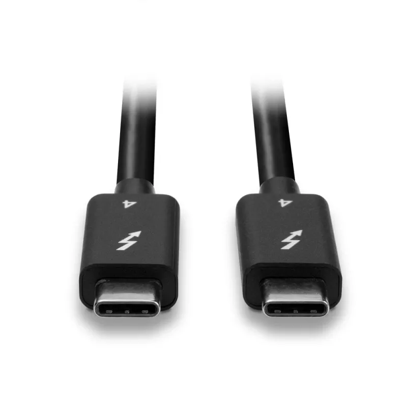 Lindy Cable Thunderbolt 4 de 1 m, 40 Gbit/s, pasivo, conector macho, conector macho, 1 m, 40 Gbit/s, negro, níquel/oro