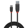 Lindy Cable USB 3.2 Tipo A a C de 1 m, 10Gbit/s, línea negra, 1 m, USB A, USB C, USB 3.2 Gen 1 (3.1 Gen 1), 10 Gbit/s, negro