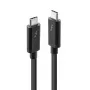 Lindy Cable Thunderbolt 3 de 1 m, pasivo, conector macho, conector macho, 1 m, 20 Gbit/s, negro, 60 W