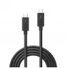 Lindy Cable Thunderbolt 3 de 1 m, pasivo, conector macho, conector macho, 1 m, 20 Gbit/s, negro, 60 W