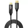 Lindy Cable activo DisplayPort 1.4 a HDMI 8K60 de 2 m, 2 m, HDMI Tipo A (estándar), DisplayPort, conector macho, conector macho, recto