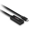 Lindy Extensión activa USB 3.2 Gen 2 C/C de 5 m, 5 m, USB C, USB C, USB 3.2 Gen 2 (3.1 Gen 2), 10 Gbit/s, negro