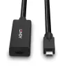 Lindy Extensión activa USB 3.2 Gen 2 C/C de 5 m, 5 m, USB C, USB C, USB 3.2 Gen 2 (3.1 Gen 2), 10 Gbit/s, negro