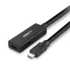 Lindy Extensión activa USB 3.2 Gen 2 C/C de 5 m, 5 m, USB C, USB C, USB 3.2 Gen 2 (3.1 Gen 2), 10 Gbit/s, negro