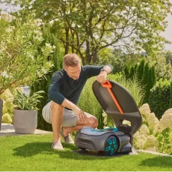 Garaje para robot cortacésped Gardena 15025-20 compatible con SILENO pro max free