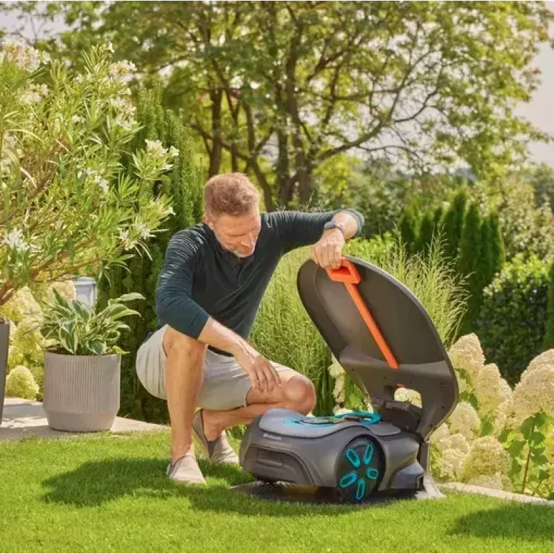 Garaje para robot cortacésped Gardena 15025-20 compatible con SILENO pro max free