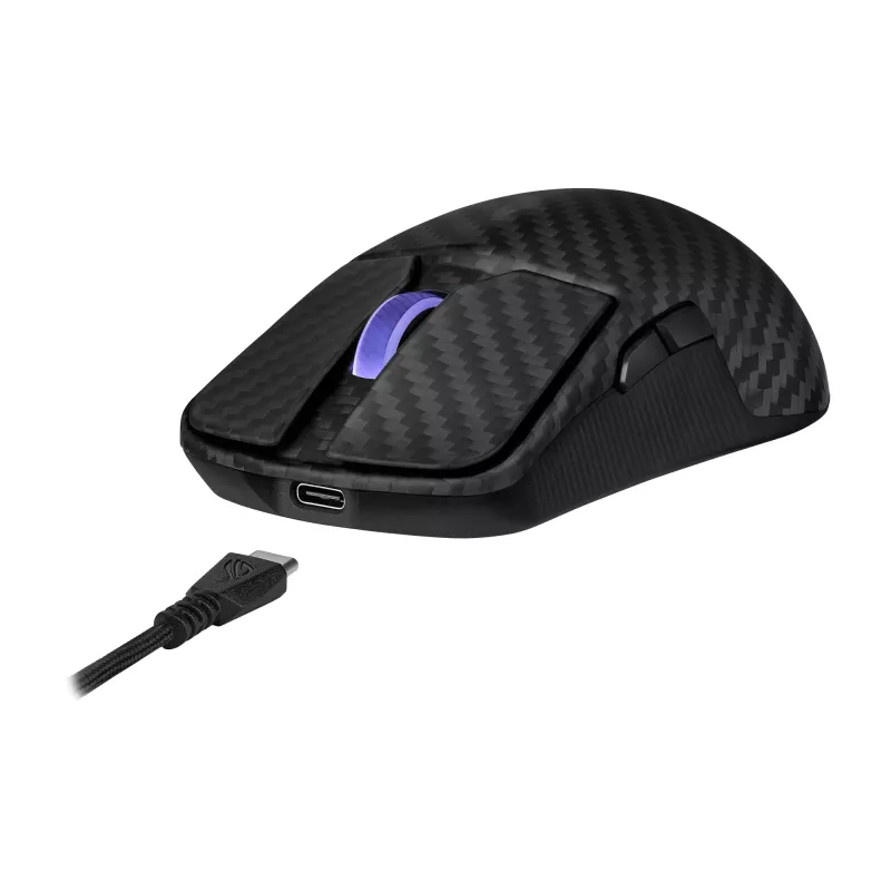 ASUS ROG Harpe Ace Extreme ratón gaming para diestros RF Wireless + Bluetooth + USB Type-A óptico 42000 DPI