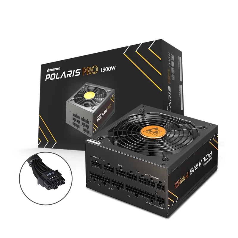 Chieftec Polaris PRO 1300W fuente de alimentación 20+4 pines ATX ATX negra