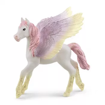 schleich BAYALA potro pegaso del amanecer, 5 años, unicornio / pegaso, unicornios y hadas, multicolor, plástico