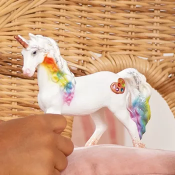 schleich BAYALA yegua unicornio amor arcoíris, 5 años, unicornio / pegaso, unicornios y hadas, multicolor