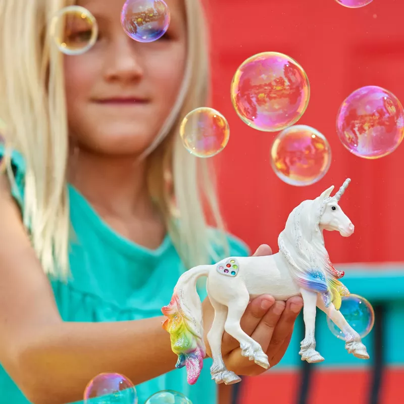 schleich BAYALA semental unicornio amor arcoíris, 5 años, unicornio / pegaso, unicornios y hadas, multicolor, plástico