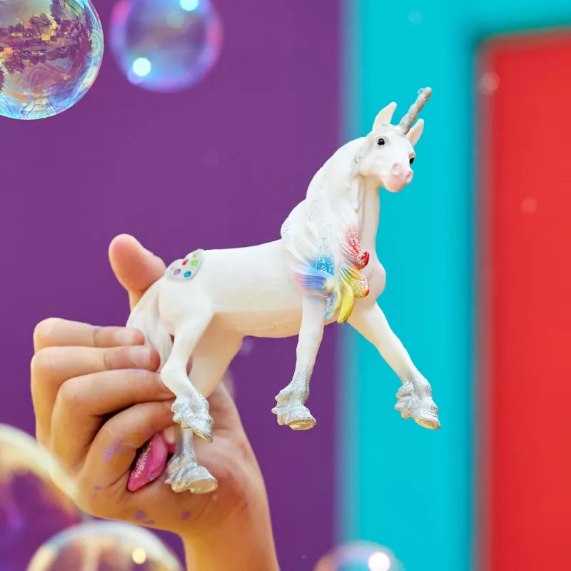 schleich BAYALA semental unicornio amor arcoíris, 5 años, unicornio / pegaso, unicornios y hadas, multicolor, plástico
