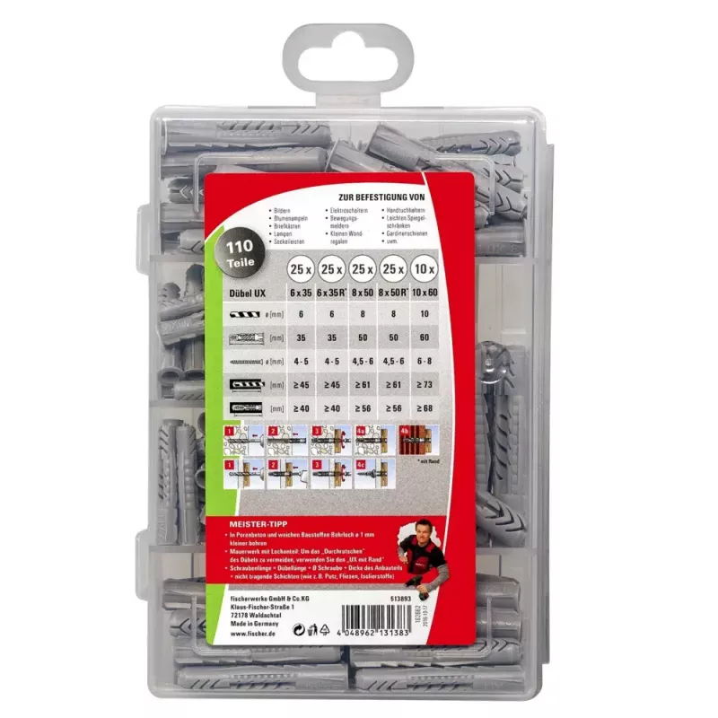 Anclaje expansivo Fischer MEISTER-BOX UX/UX R