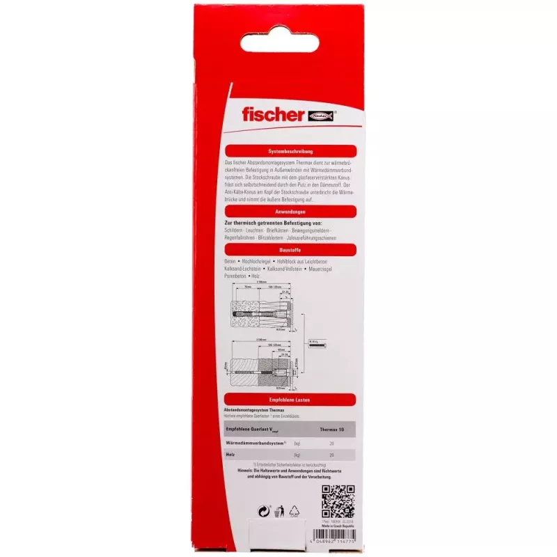 Set de tornillos y tacos Fischer 512173