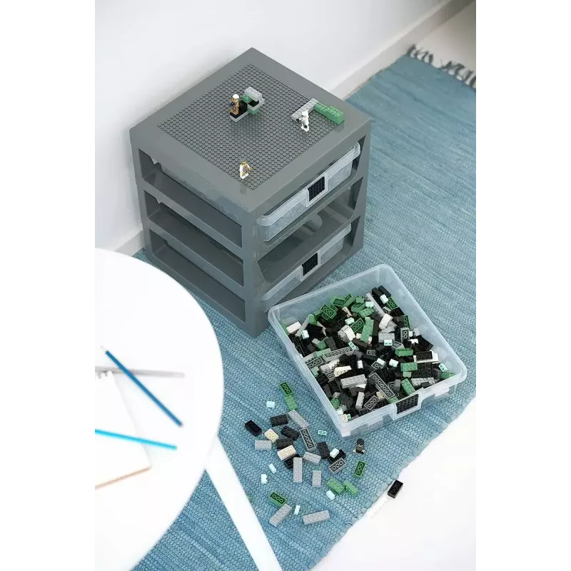 Set de estantería con cajones Room Copenhagen 40950003 caja de almacenamiento gris para cajones