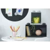 room copenhagen LEGO Brick Shelf 8+4 negro — estantería modular de pared con 2 baldas