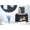 room copenhagen LEGO Brick Shelf 8+4 negro — estantería modular de pared con 2 baldas