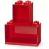 Estantería Room Copenhagen LEGO Brick Shelf 8+4 Roja, 2 baldas
