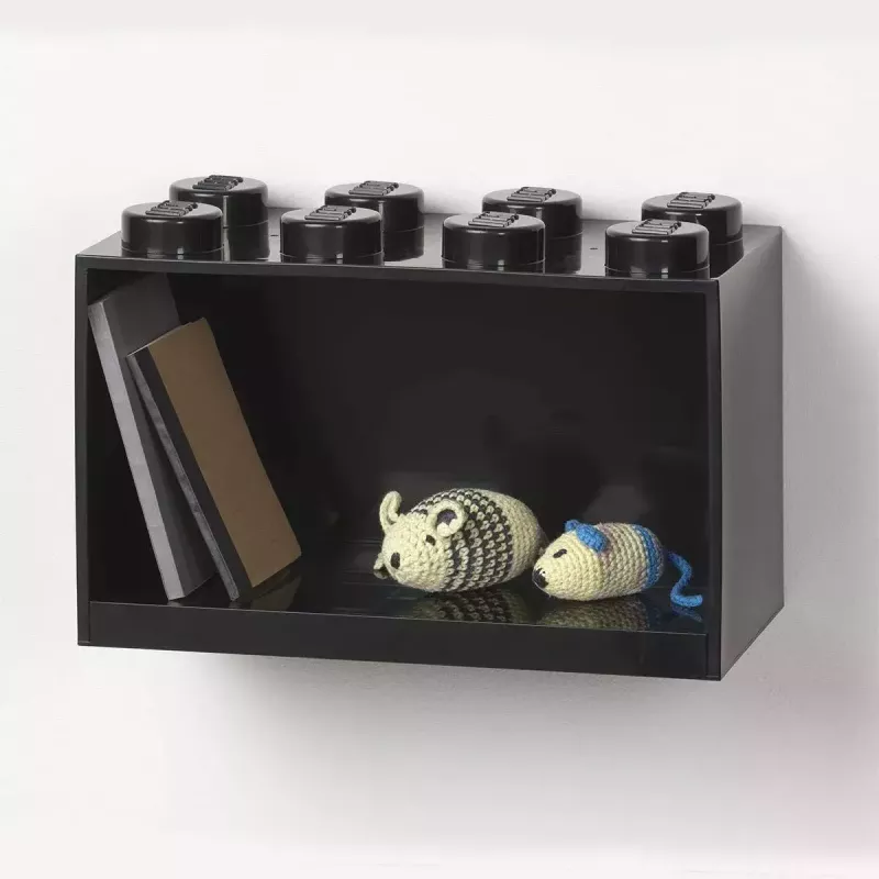 Estantería Room Copenhagen LEGO Brick 8 Negra, estantería expositora modular