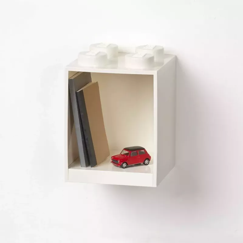 room copenhagen Estantería Room Copenhagen LEGO Brick 4 Estantería Blanca 41141735 – estantería expositora compatible con LEGO para montaje en pared