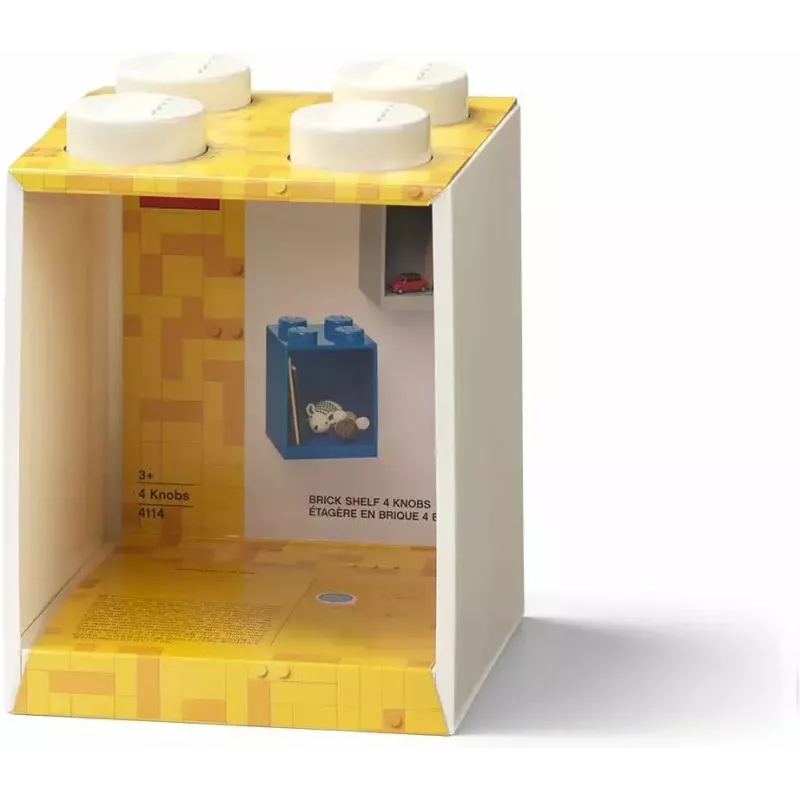 room copenhagen Estantería Room Copenhagen LEGO Brick 4 Estantería Blanca 41141735 – estantería expositora compatible con LEGO para montaje en pared