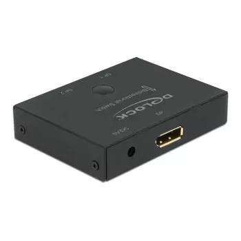 DELOCK Conmutador DisplayPort 2 - 1 - bidireccional 8K 30 Hz