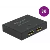 DELOCK Conmutador DisplayPort 2 - 1 - bidireccional 8K 30 Hz