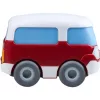 Autobús HABA Kullerbu Momentum Motor Mini Bus azul gris rojo blanco