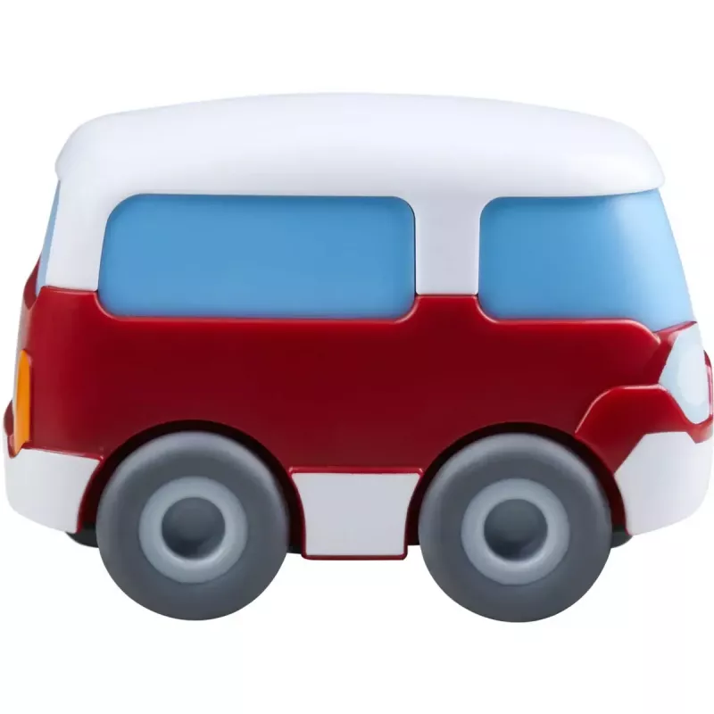 Autobús HABA Kullerbu Momentum Motor Mini Bus azul gris rojo blanco