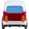 Autobús HABA Kullerbu Momentum Motor Mini Bus azul gris rojo blanco