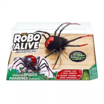 Robo Alive Araña reptante brillante en la oscuridad, juguete robot ZURU
