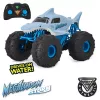 Monster Jam, camión monstruo teledirigido oficial Megalodon STORM All-Terrain, escala 1:15