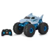 Monster Jam, camión monstruo teledirigido oficial Megalodon STORM All-Terrain, escala 1:15