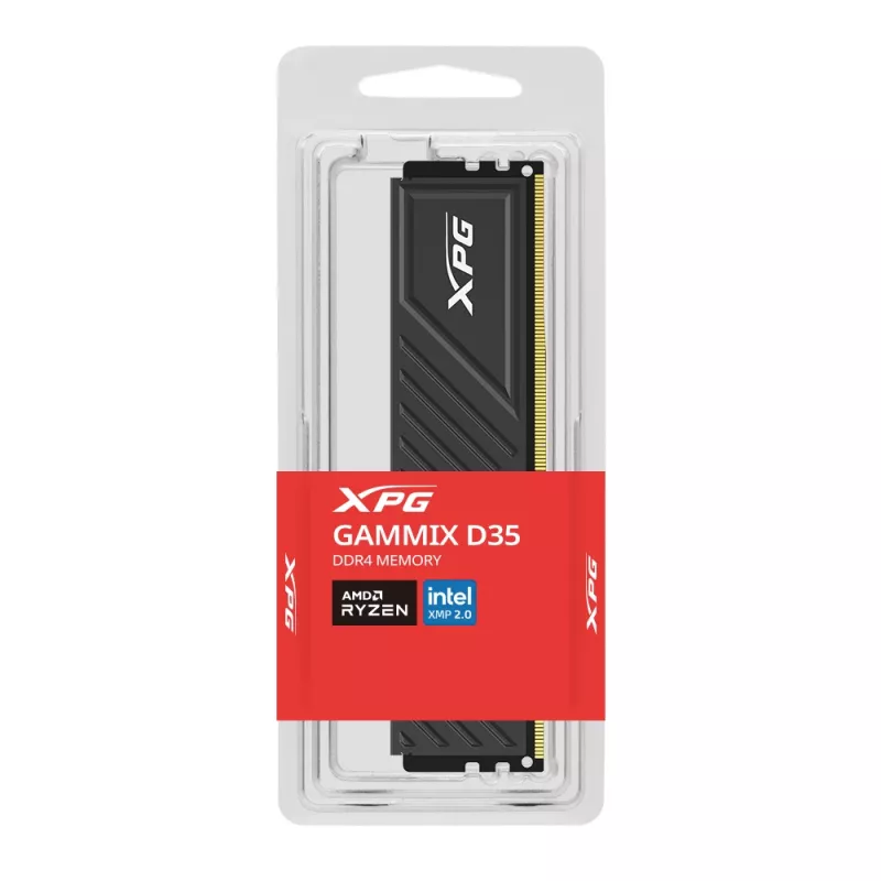DIMM 32 GB DDR4-3200, memoria RAM negra, AX4U320032G16A-SBKD35, XPG GAMMIX D35, INTEL XMP