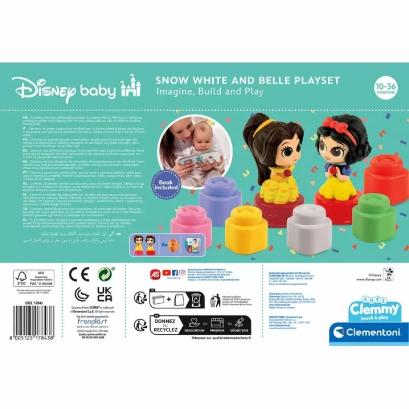 Clementoni Clemmy Disney Princess set de juego, juego de habilidad, 17843