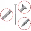 Fischer Power-Fast II 6,0 x 220 tornillos para aglomerado de cabeza avellanada, galvanizados, 50 uds.