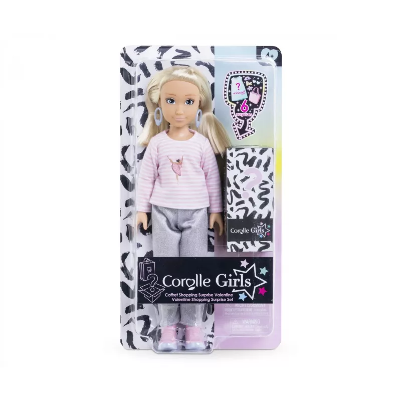 Corolle Girls Valentine Shopping Surprise muñeca, a partir de 4 años