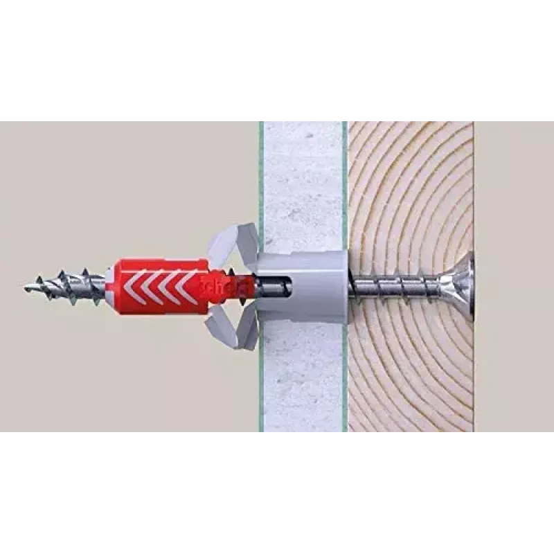 Tornillo Fischer 670501 – tornillo para madera de acero 100 mm, 6 mm de diámetro, 60 mm de rosca, paquete de 25 uds.