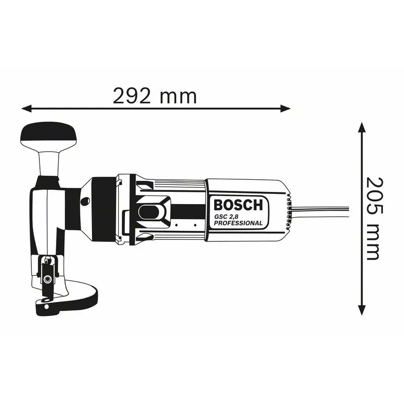 Bosch 0 601 506 103 cizalla eléctrica/roedora 2400 rpm 500 W