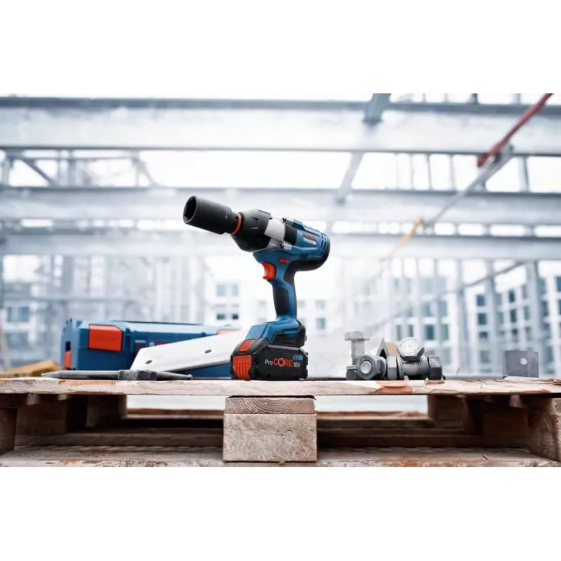 Bosch GDS 18V-1050 H Professional llave de impacto a batería 18 V, 1050 Nm, 1750 rpm, cuadradillo exterior de 3/4", 2 baterías ProCORE18V de 5,5 Ah, L-BOXX, azul/negro