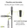 Cable Lightning Wentronic 49267 0,5 m Negro-gris