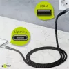 Cable Lightning Wentronic 49267 0,5 m Negro-gris