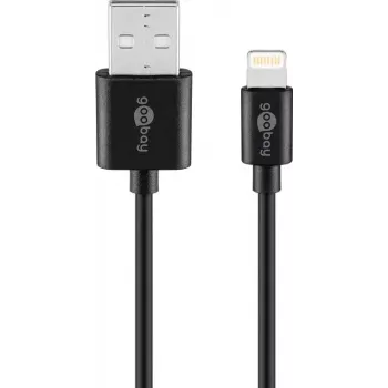 Goobay Cable Lightning USB de carga y sincronización 1 m Lightning USB A CE MFi