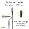 Cable USB Wentronic 49282 USB 2.0 1 m Micro-USB B USB A Negro gris