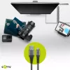 Cable USB Wentronic 49282 USB 2.0 1 m Micro-USB B USB A Negro gris