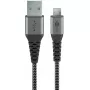 Cable USB Wentronic 49282 USB 2.0 1 m Micro-USB B USB A Negro gris